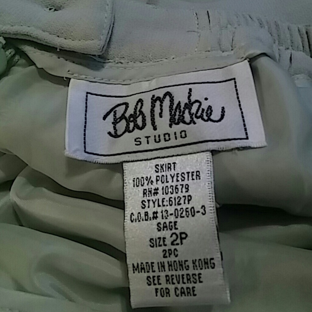 Bob Mackie 2 Piece Suit with jacket and skirt
